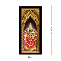 Voorkoms Pack of 3 Set Tirupati Bala Ji with Frame Wall Poster Art Painting Home Deacute;cor size 12x18 Multi-thumb2