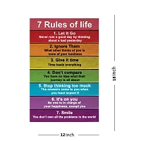 Voorkoms 7 Rules of Life Wall Poster Laminated Home Deacute;cor Multi Size 12x18-thumb1