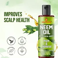 Voorkoms Multipurpose Pure Neem Oil for Hair  Skin - Remove pimples, acne and cure any fungal infection from skin - Best mosquito  Bugs Repellent Spray On Plants  Garden 200 ml-thumb3