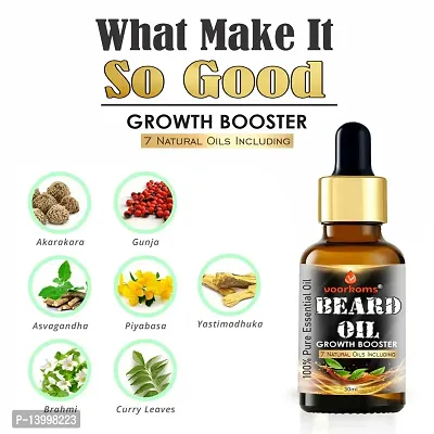 Beard and Hair Growth Oil - 30 ml faster beard growth and thicker looking beard Beard Oil Patchy and Uneven Beard-thumb3