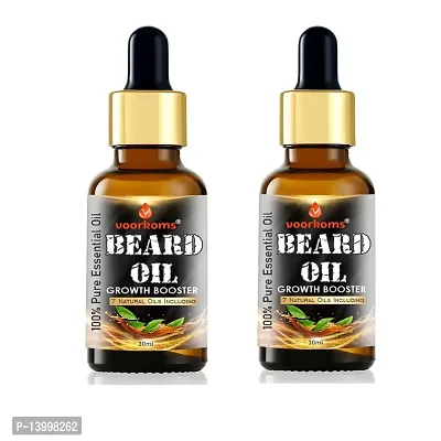 Beard and Hair Growth Oil - 60 ml faster beard growth and thicker looking beard Beard Oil Patchy and Uneven Beard Pack of 2