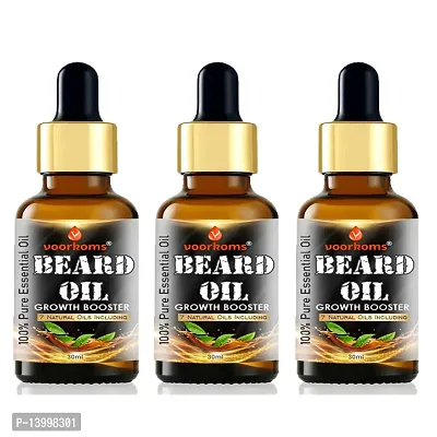 Beard and Hair Growth Oil - 90 ml faster beard growth and thicker looking beard Beard Oil Patchy and Uneven Beard Pack of 3