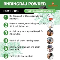 Voorkoms 100% Natural Organic Bhringraj Powder For Nourishment Of Skin And Fighting Hair Fall, Hair Growth  Conditioning Naturally | Natural Hair Care (200g) Pack of 2-thumb3