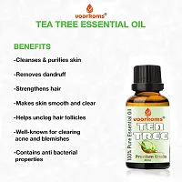 Voorkoms Tea Tree Oil | Tea Tree Essential Oil for Hair, Skin and Face Care - 100% Pure Tea Tree Oil for Dandruff, Acne, Aromatherapy, Stress, and More - 90ml Pack of 4-thumb1