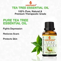 Voorkoms Tea Tree Oil | Tea Tree Essential Oil for Hair, Skin and Face Care - 100% Pure Tea Tree Oil for Dandruff, Acne, Aromatherapy, Stress, and More - 90ml Pack of 4-thumb3