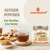 Voorkoms Organic Ginger Powder - 100% Pure, Hand-Pounded - Perfect for Cooking, Baking  Tea - No GMOs or Added Preservatives | Sukku Podi | Dry Sonth/Adrak Powder for Cooking and Health - 100 Grams-thumb1