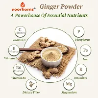 Voorkoms Organic Ginger Powder - 100% Pure, Hand-Pounded - Perfect for Cooking, Baking  Tea - No GMOs or Added Preservatives | Sukku Podi | Dry Sonth/Adrak Powder for Cooking and Health - 100 Grams-thumb3