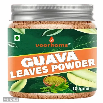 Voorkoms Premium Guava Leaf Powder (100g | Natural Dried Leaves | Traditional Method | No Preservative