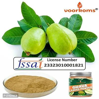 Voorkoms Premium Guava Leaf Powder (100g | Natural Dried Leaves | Traditional Method | No Preservative-thumb4