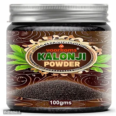 Voorkoms Kalonji(Black Cumin) Powder - Skin Toning, Anti-Ageing, Blackhead Removal, 100g Anti Acne  Pimple Free, Deep Cleansing, Skin Face Pack-thumb0