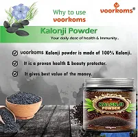 Voorkoms Kalonji(Black Cumin) Powder - Skin Toning, Anti-Ageing, Blackhead Removal, 100g Anti Acne  Pimple Free, Deep Cleansing, Skin Face Pack-thumb1