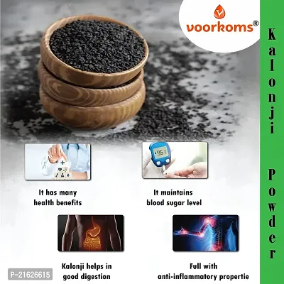 Voorkoms Kalonji(Black Cumin) Powder - Skin Toning, Anti-Ageing, Blackhead Removal, 100g Anti Acne  Pimple Free, Deep Cleansing, Skin Face Pack-thumb4