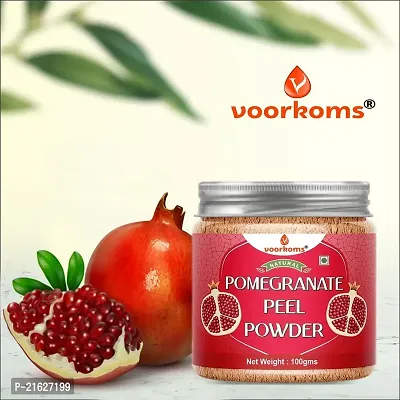 Voorkoms Pomegranate Peel Powder (Punica Granatum/Anar Peel Powder) For Face Pack | Hair Pack | Acne-Spot Treatment | Hair fall Treatment - 100 GM-thumb2