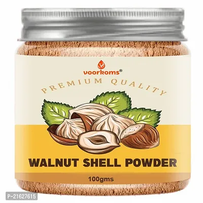 Voorkoms Walnut Shell Powder 100g | The Right Particle Mesh for Natural Face Scrubs Soaps  Exfoliating Face Masks | Exfoliates Skin Gently-thumb0