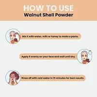 Voorkoms Walnut Shell Powder 100g | The Right Particle Mesh for Natural Face Scrubs Soaps  Exfoliating Face Masks | Exfoliates Skin Gently-thumb1