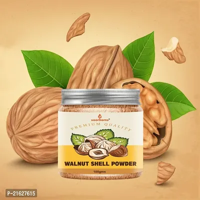 Voorkoms Walnut Shell Powder 100g | The Right Particle Mesh for Natural Face Scrubs Soaps  Exfoliating Face Masks | Exfoliates Skin Gently-thumb4