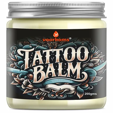 Voorkoms Tattoo Balm Tattoo Shiner Tattoo Butter 100% Natural and Vegan Aftercare Moisturizer for Fresh and Healed Tattoos Tattoo Wax- No Parabens - 200g