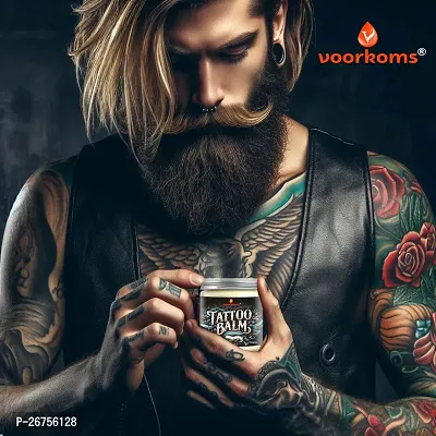 Voorkoms Tattoo Balm Tattoo Shiner Tattoo Butter 100% Natural and Vegan Aftercare Moisturizer for Fresh and Healed Tattoos Tattoo Wax- No Parabens - 200g-thumb4