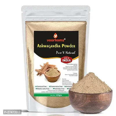 Voorkoms Ashwagandha Powder Natural Adaptogen for Stress Relief  Mental Clarity 100 gm-thumb0