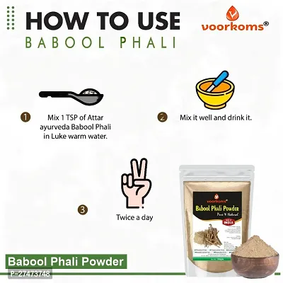 Voorkoms Pure BaboolPhali Powder Herbal Supplement for Digestive Health  Immune Support 100gm-thumb3