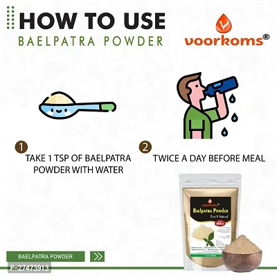 Voorkoms Premium Baelpatra Powder Herbal Supplement for Digestive Health  Immune Support 100gm-thumb3