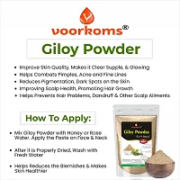 Voorkoms Premium Giloy Powder Ayurvedic Immune Booster  Herbal Health Tonic 100gm-thumb3