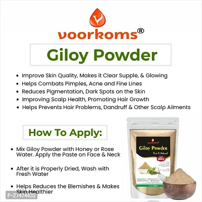 Voorkoms Premium Giloy Powder Ayurvedic Immune Booster  Herbal Health Tonic 100gm-thumb4