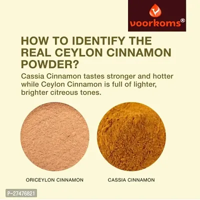 Voorkoms Premium Cinnamon Aromatic Spice for Baking, Cooking  Health Benefits 100gm-thumb3