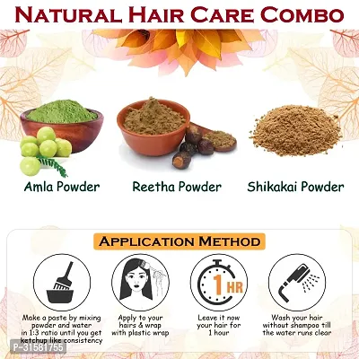 Amla, Reetha and Shikakai Powder for Hair Growth and Shining Hair Care Powder-thumb3