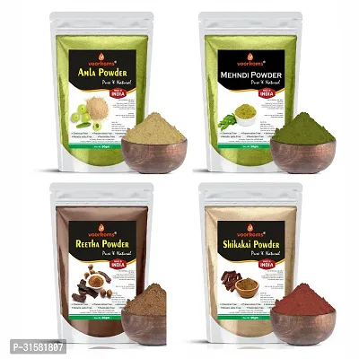 Shikakai, Reetha, Amla and Mehndi Powder for Hair Coloring  Shining Hair Powder