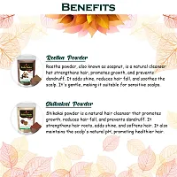 Shikakai, Reetha, Amla and Mehndi Powder for Hair Coloring  Shining Hair Powder-thumb3