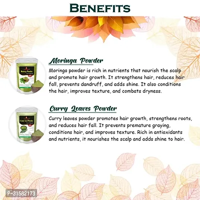 Hibiscus, Shikakai, Moringa and Curry Leaves Powder for Help Hair Growth Powder-thumb3