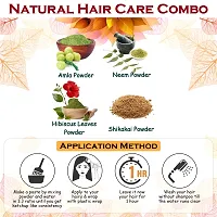 Amla, Shikakai, Neem and Hibiscus Leaves Powder for Hair Care Combo Powder-thumb1