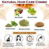 Amla, Bhringraj, Brahmi, Mehndi and Shikakai Powder for Hair Care Combo Powder-thumb3