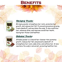 Amla, Bhringraj, Brahmi, Mehndi and Shikakai Powder for Hair Care Combo Powder-thumb1