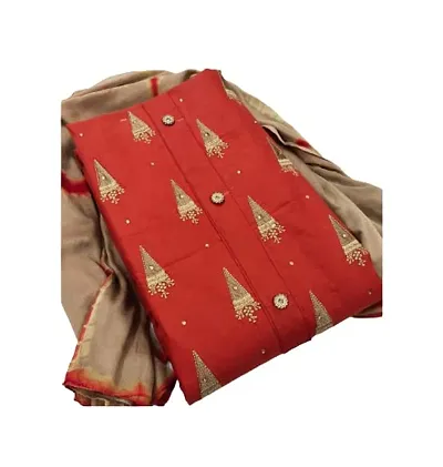 Stylish Cotton Printed Unstitched Suit