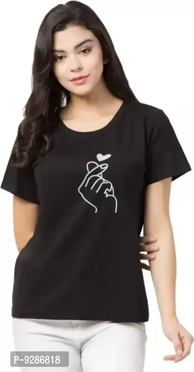 Round Neck Printed T-shirts-thumb0