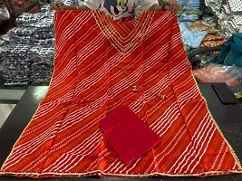 Beautiful Red Rayon Fabric Kaftan With Pant-thumb2