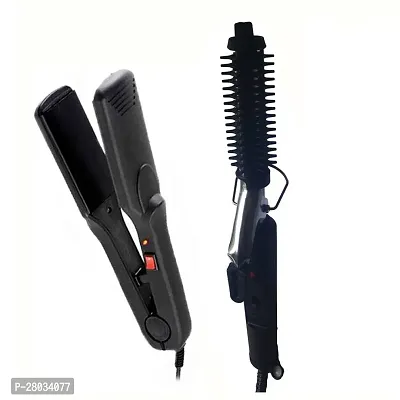 Modern Combo Of Hair Straightener And 471B Hair Curler