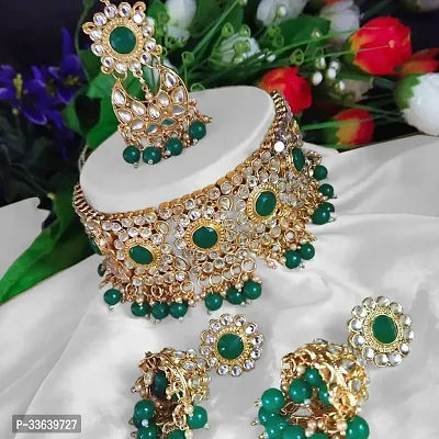 Trendy Alloy Gold-Plated Multicolor Jewellery Set-thumb0