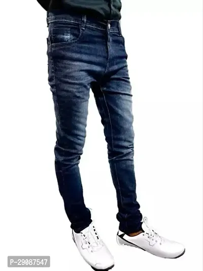 Stylish Denim Faded Jeans For Boys