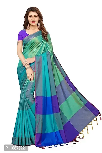 Stylish Art Silk Multicoloured  Saree with Blouse piece-thumb0