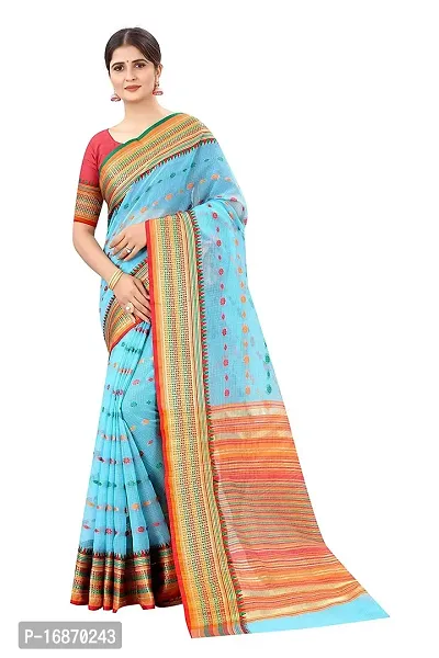 Stylish Art Silk Multicoloured  Saree with Blouse piece