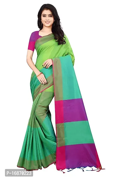 Stylish Art Silk Multicoloured  Saree with Blouse piece-thumb0