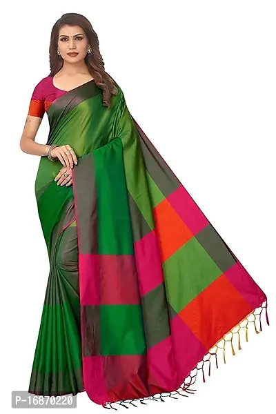 Stylish Art Silk Multicoloured  Saree with Blouse piece-thumb0