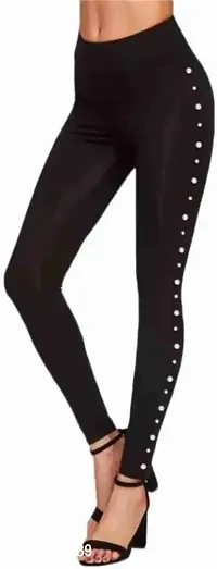 Stunning Cotton Lycra Tights For Women And Girls-thumb0