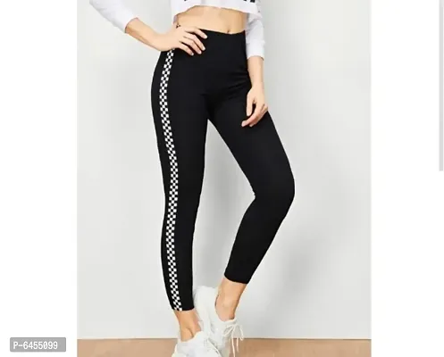 Stunning Cotton Lycra Yoga Pants For Women And Girls-thumb0