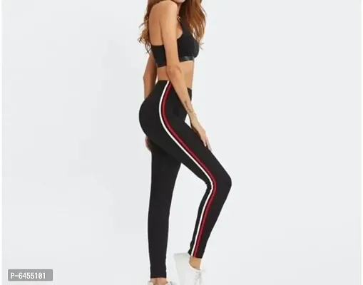 Stunning Cotton Lycra Yoga Pants For Women And Girls-thumb0