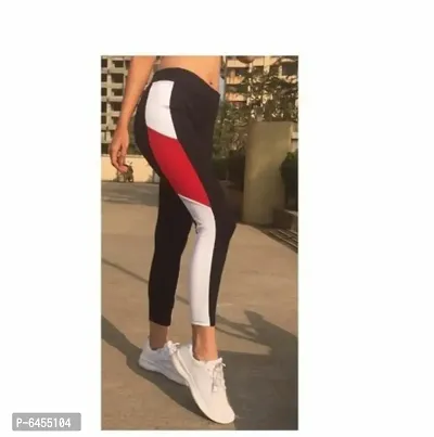 Stunning Cotton Lycra Yoga Pants For Women And Girls-thumb0