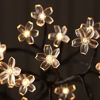 WannaBees 16 Yellow Blossom Flower Fairy Lights for Balcony Living Room Curtains Mirror Bedroom Decoration,5m Copper Wire Warm White Waterproof led String Light with Plug, Romantic Mood Lights-thumb4